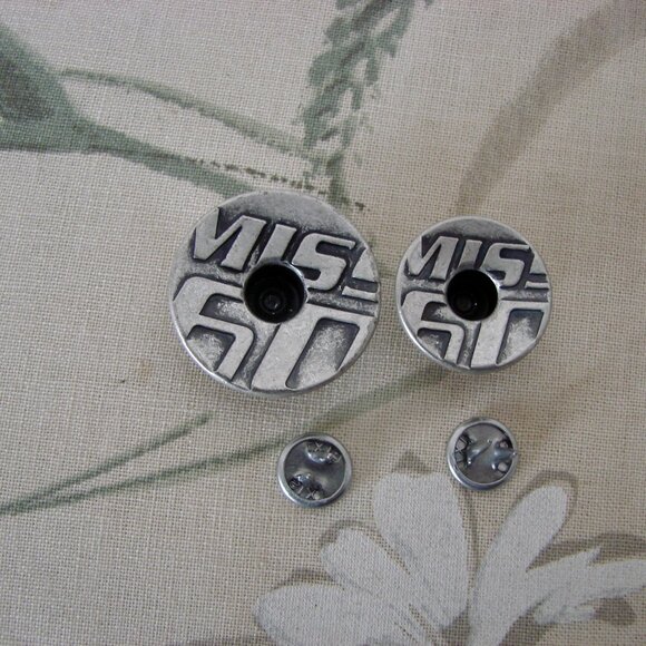 Vintage Y2K Miss Sixty Jacket Denim Jean Distressed Utility Gray Blue Medium - Picture 16 of 16